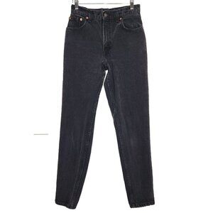 Levi's 550 Vintage 90s Relaxed Fit Jean Womens‎ 9 Black High Rise Tapered 27x32